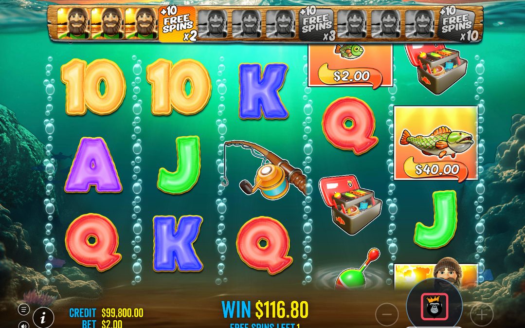Wild Tracker ovanför rullarna i Free Spins